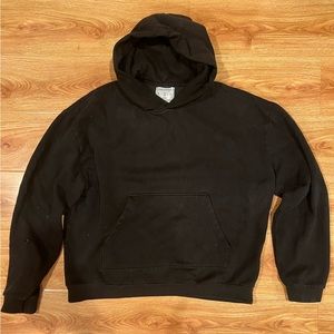 urban outfitters black plain hoodie